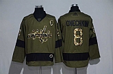 Capitals 8 Alexander Ovechkin Olive Adidas Jersey